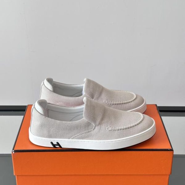 repliche,replica,perfette,siti di,affidabili,migliori siti,dove comprare,1:1,scarpe da ginnastica Contatore / Sneakers senza spalline Kiddy di Hermes, sneakers senza spalline in denim e pelle scamosciata di capra (NDBGO)