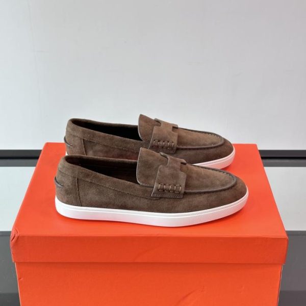 repliche,replica,perfette,siti di,affidabili,migliori siti,dove comprare,1:1,scarpe da ginnastica Contatore / Mocassini Hermès Job, Mocassini in pelle scamosciata e capra (09A9F)