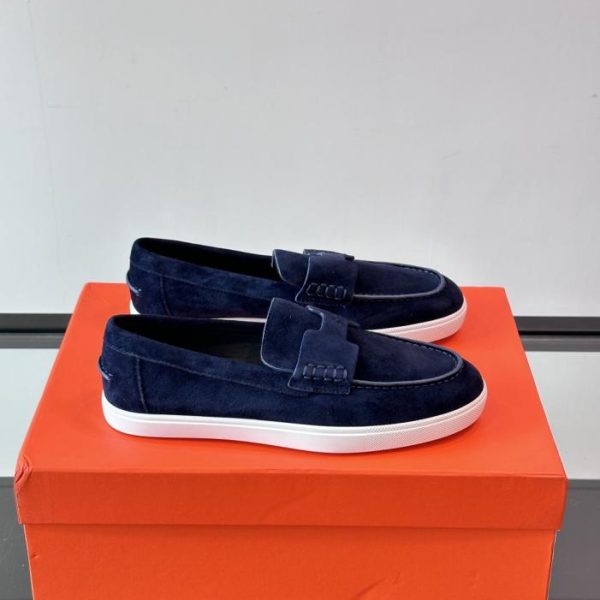 repliche,replica,perfette,siti di,affidabili,migliori siti,dove comprare,1:1,scarpe da ginnastica Contatore / Mocassini Hermès Job, mocassini in pelle scamosciata e capra (D0YY3)