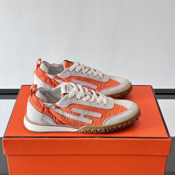repliche,replica,perfette,siti di,affidabili,migliori siti,dove comprare,1:1,scarpe da ginnastica Contatore / Hermès Jet Sneaker Nuove scarpe da ginnastica Archander da coppia, sneakers bianche, sneakers in morbida pelle di vitello traforata (OK0E0)