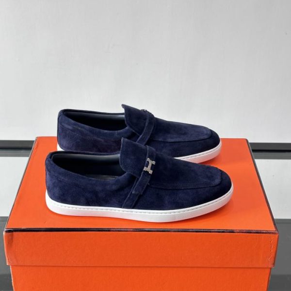 repliche,replica,perfette,siti di,affidabili,migliori siti,dove comprare,1:1,scarpe da ginnastica Contatore / Mocassini Hermes in pelle scamosciata (7VXB3)