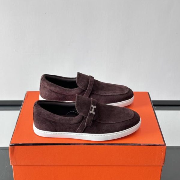 repliche,replica,perfette,siti di,affidabili,migliori siti,dove comprare,1:1,scarpe da ginnastica Contatore / Mocassini Hermes in pelle scamosciata (8JQNF)