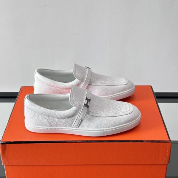 repliche,replica,perfette,siti di,affidabili,migliori siti,dove comprare,1:1,scarpe da ginnastica Contatore / Mocassini Hermes in pelle scamosciata (XRSC6)