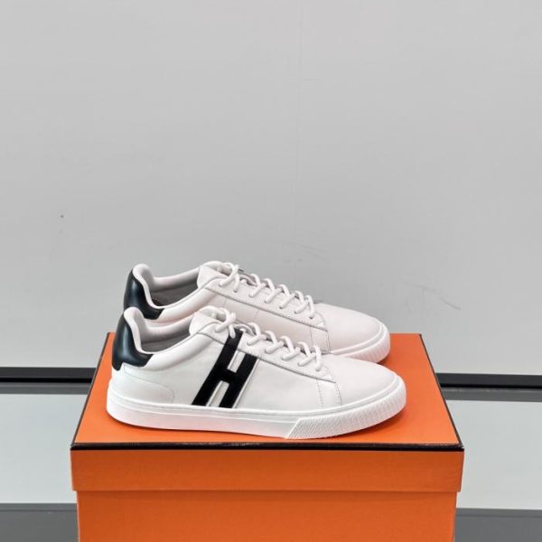 repliche,replica,perfette,siti di,affidabili,migliori siti,dove comprare,1:1,scarpe da ginnastica Contatore / Scarpe da ginnastica casual da skateboard Hermes Deep Couple bianche (TI3G5)