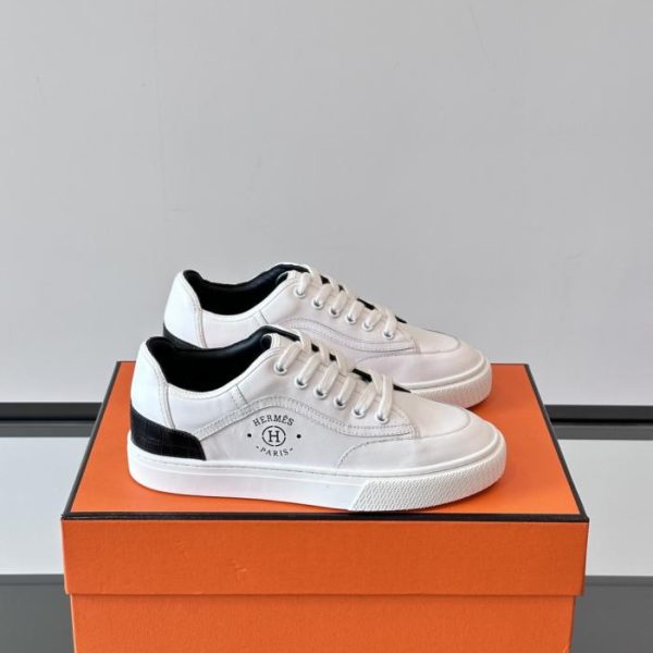 repliche,replica,perfette,siti di,affidabili,migliori siti,dove comprare,1:1,scarpe da ginnastica Contatore / Sneakers Hermes Deep White per coppie (JQ633)