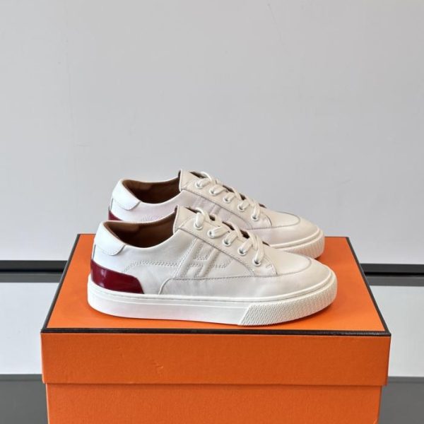 repliche,replica,perfette,siti di,affidabili,migliori siti,dove comprare,1:1,scarpe da ginnastica Contatore / Scarpe da ginnastica/skate casual bianche classiche da coppia di Hermes (MWOQH)