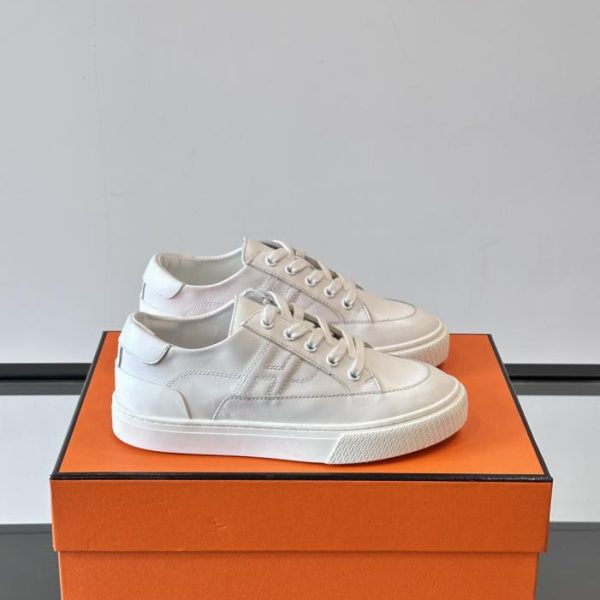 repliche,replica,perfette,siti di,affidabili,migliori siti,dove comprare,1:1,scarpe da ginnastica Contatore / Scarpe da ginnastica/skate casual bianche classiche da coppia di Hermes (OT9WW)