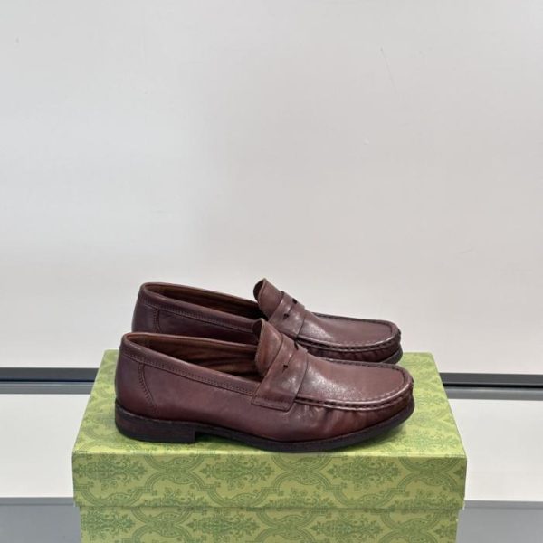 repliche,replica,perfette,siti di,affidabili,migliori siti,dove comprare,1:1,scarpe da ginnastica Contatore / Scarpe in pelle originali Gucci da uomo, formali e casual (AKZVA)