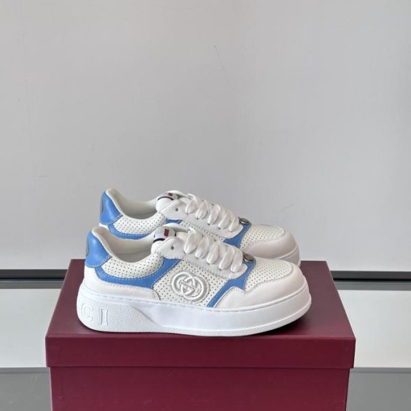 repliche,replica,perfette,siti di,affidabili,migliori siti,dove comprare,1:1,scarpe da ginnastica Contatore / Sneakers da uomo Gucci con plateau color biscotto (0WWJY)