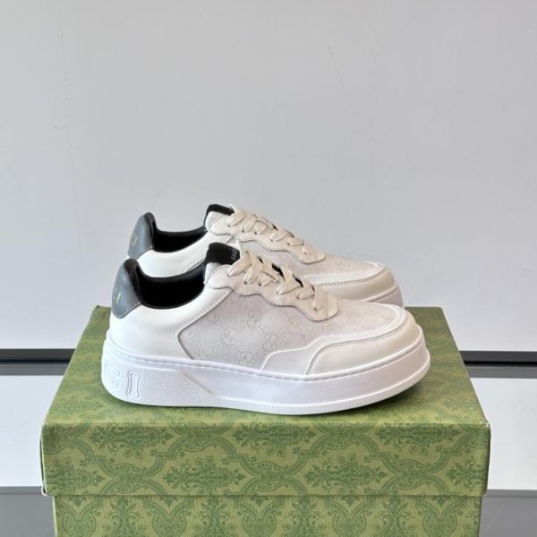 repliche,replica,perfette,siti di,affidabili,migliori siti,dove comprare,1:1,scarpe da ginnastica Contatore / Sneakers Gucci da uomo con plateau color biscotto (3WVHJ)