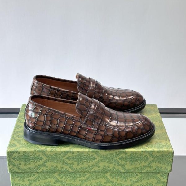 Contatore / Scarpe casual da uomo Gucci in vera pelle di prima qualità (ID2DQ)