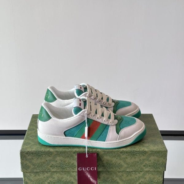 repliche,replica,perfette,siti di,affidabili,migliori siti,dove comprare,1:1,scarpe da ginnastica Contatore / Sneakers Gucci Screener invecchiate (IWNIR)