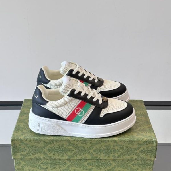 repliche,replica,perfette,siti di,affidabili,migliori siti,dove comprare,1:1,scarpe da ginnastica Contatore / Sneakers da uomo Gucci con plateau color biscotto (6E8BT)