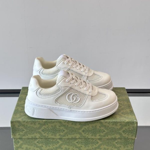repliche,replica,perfette,siti di,affidabili,migliori siti,dove comprare,1:1,scarpe da ginnastica Contatore / Sneakers Gucci da uomo con plateau color biscotto (7H0C9)