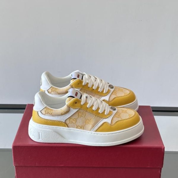 repliche,replica,perfette,siti di,affidabili,migliori siti,dove comprare,1:1,scarpe da ginnastica Contatore / Sneakers Gucci da uomo con plateau color biscotto (B88U9)