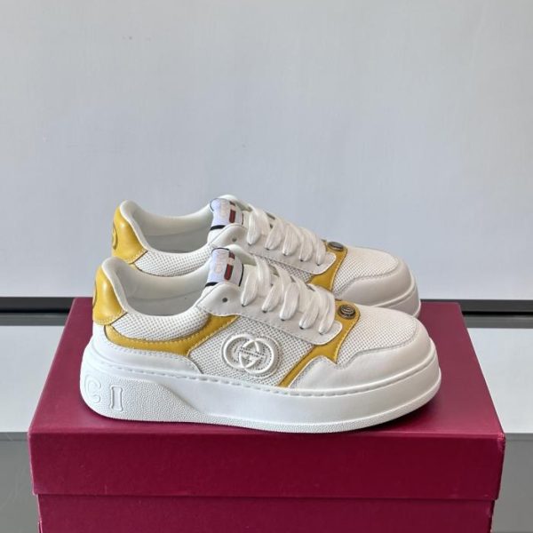 repliche,replica,perfette,siti di,affidabili,migliori siti,dove comprare,1:1,scarpe da ginnastica Contatore / Sneakers Gucci da uomo con plateau e biscotto (D8NNL)