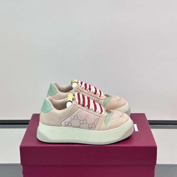 repliche,replica,perfette,siti di,affidabili,migliori siti,dove comprare,1:1,scarpe da ginnastica Contatore / Gucci Double Screener, le ultime sneakers con plateau e effetto used, scarpe casual da coppia (BFU5X)