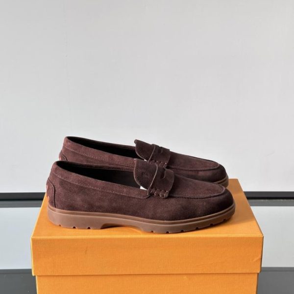 repliche,replica,perfette,siti di,affidabili,migliori siti,dove comprare,1:1,scarpe da ginnastica Contatore / Mocassini da uomo TOD’S, in pelle pieno fiore, decorazione a strisce con logo del marchio (AXO5U)