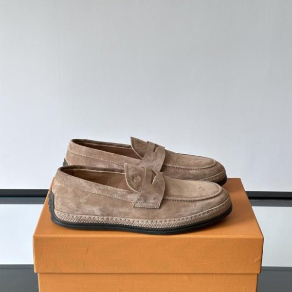 repliche,replica,perfette,siti di,affidabili,migliori siti,dove comprare,1:1,scarpe da ginnastica Contatore / Mocassini da uomo TOD’S, in pelle pieno fiore, decorazione a righe con logo del marchio (32L17)