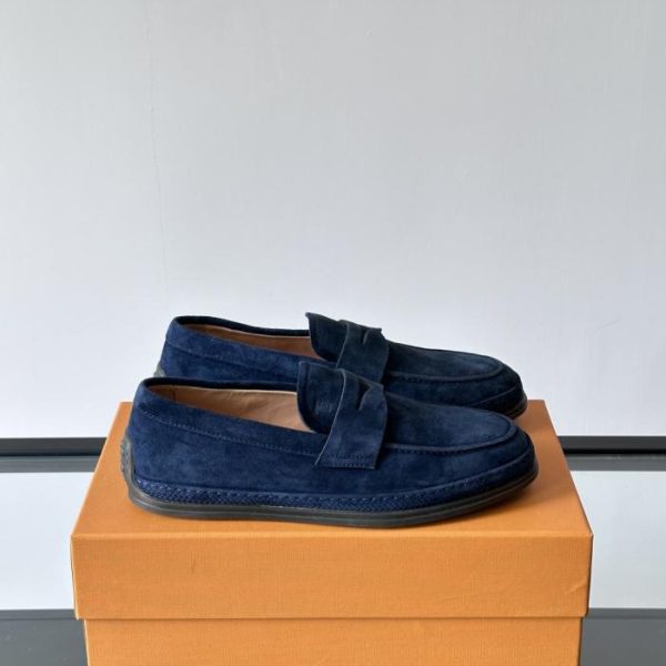 repliche,replica,perfette,siti di,affidabili,migliori siti,dove comprare,1:1,scarpe da ginnastica Contatore / Mocassini da uomo TOD’S, realizzati in pelle di vacchetta pieno fiore, con decorazione a strisce con logo del marchio (K2Z9H)