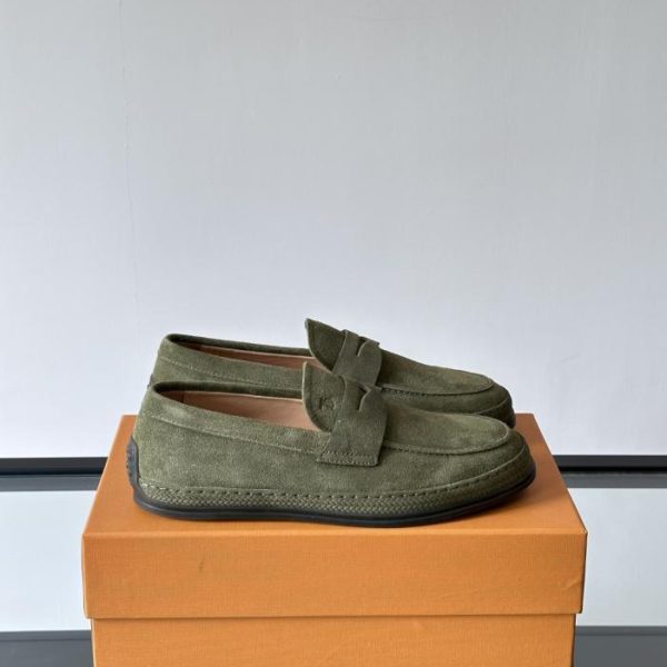 repliche,replica,perfette,siti di,affidabili,migliori siti,dove comprare,1:1,scarpe da ginnastica Contatore / Mocassini da uomo TOD’S, in pelle pieno fiore, decorazione a righe con logo del marchio (XF66O)