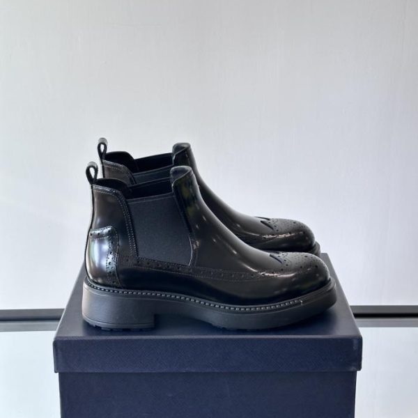 repliche,replica,perfette,siti di,affidabili,migliori siti,dove comprare,1:1,scarpe da ginnastica Contatore / Stivaletti Chelsea Prada da uomo, collezione autunno/inverno (T32F0)