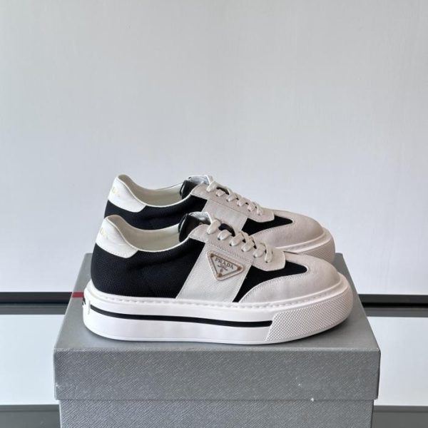 repliche,replica,perfette,siti di,affidabili,migliori siti,dove comprare,1:1,scarpe da ginnastica Contatore / Sneakers casual in pelle con lacci da uomo Prada (56CYE)
