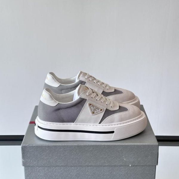 repliche,replica,perfette,siti di,affidabili,migliori siti,dove comprare,1:1,scarpe da ginnastica Contatore / Sneakers casual in pelle con lacci da uomo Prada (5E5I0)
