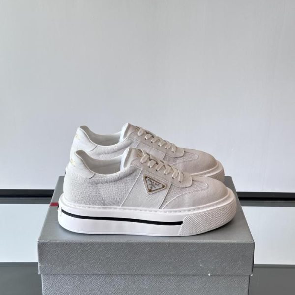repliche,replica,perfette,siti di,affidabili,migliori siti,dove comprare,1:1,scarpe da ginnastica Contatore / Sneakers casual in pelle con lacci da uomo Prada (LADBJ)