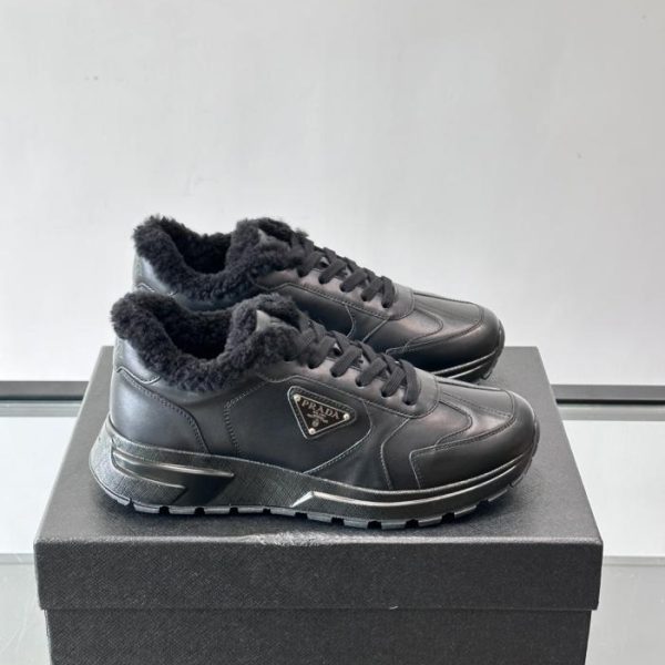 repliche,replica,perfette,siti di,affidabili,migliori siti,dove comprare,1:1,scarpe da ginnastica Contatore / Sneakers casual da uomo Prada premium in pelle con lacci (3C474)