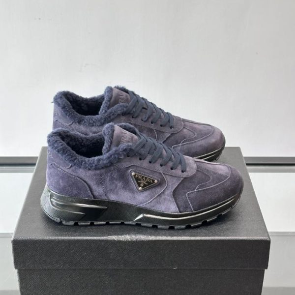 repliche,replica,perfette,siti di,affidabili,migliori siti,dove comprare,1:1,scarpe da ginnastica Contatore / Sneakers casual da uomo Prada premium in pelle con lacci (F8JVC)