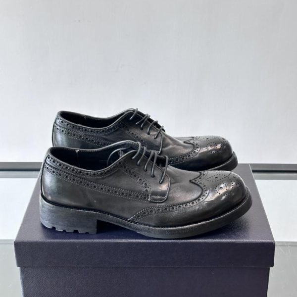 repliche,replica,perfette,siti di,affidabili,migliori siti,dove comprare,1:1,scarpe da ginnastica Contatore / Mocassini Prada da uomo in pelle di cavallo lavata fatti a mano (EI4LX)