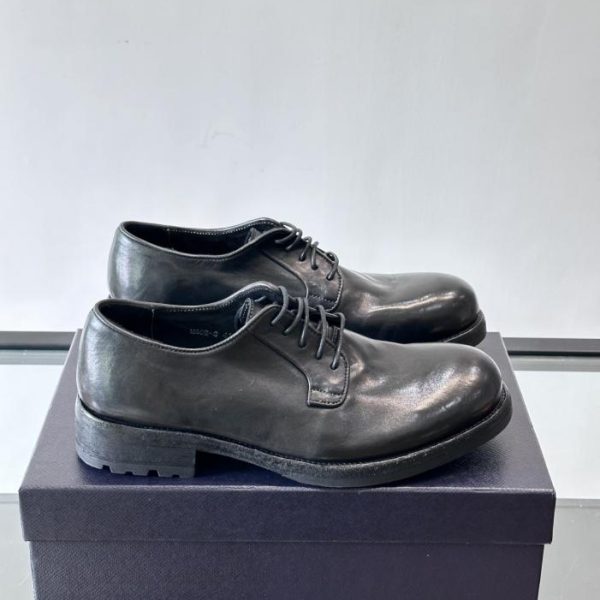 repliche,replica,perfette,siti di,affidabili,migliori siti,dove comprare,1:1,scarpe da ginnastica Contatore / Mocassini Prada da uomo in pelle di cavallo lavata fatti a mano (FFWDB)