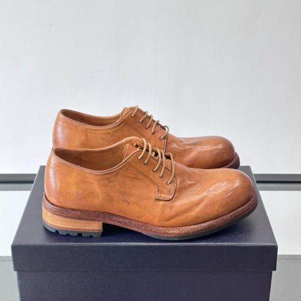 repliche,replica,perfette,siti di,affidabili,migliori siti,dove comprare,1:1,scarpe da ginnastica Contatore / Mocassini Prada da uomo in pelle di cavallo lavata fatti a mano (KNLSG)