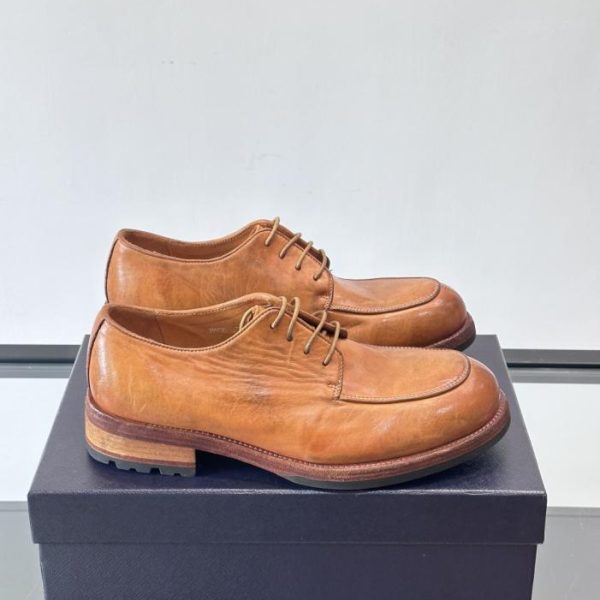 repliche,replica,perfette,siti di,affidabili,migliori siti,dove comprare,1:1,scarpe da ginnastica Contatore / Mocassini Prada da uomo in pelle di cavallo lavata fatti a mano (3CWNO)