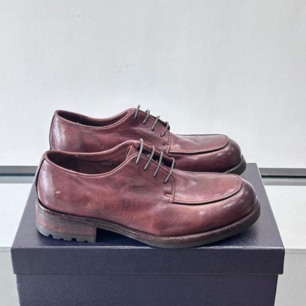 repliche,replica,perfette,siti di,affidabili,migliori siti,dove comprare,1:1,scarpe da ginnastica Contatore / Mocassini Prada da uomo in pelle di cavallo lavata fatti a mano (EM330)