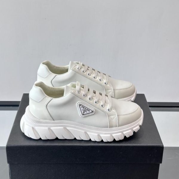 repliche,replica,perfette,siti di,affidabili,migliori siti,dove comprare,1:1,scarpe da ginnastica Contatore / Sneakers con plateau da uomo Prada Downtown Bold, combinazione di pelle di vitello nappa e pelle opaca (SABIZ)