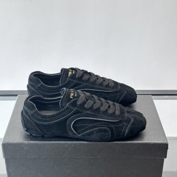 repliche,replica,perfette,siti di,affidabili,migliori siti,dove comprare,1:1,scarpe da ginnastica Contatore / Prada Montecarlo sneakers in camoscio (EBG03)