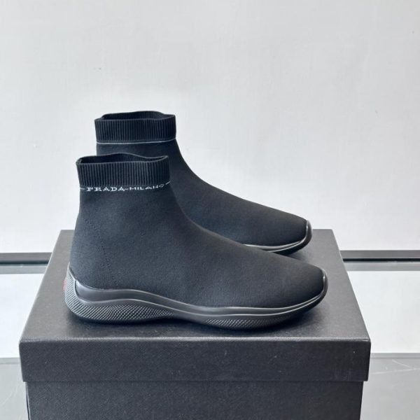 repliche,replica,perfette,siti di,affidabili,migliori siti,dove comprare,1:1,scarpe da ginnastica Contatore / Sneakers alte stile calzino Prada Flyknit (6D42L)