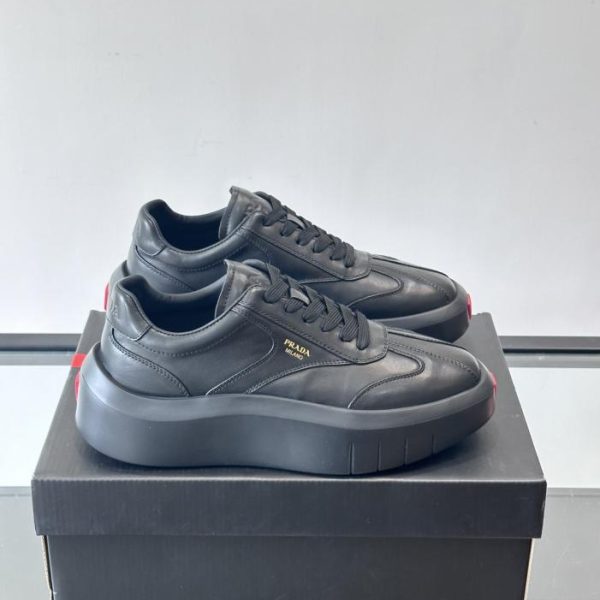 repliche,replica,perfette,siti di,affidabili,migliori siti,dove comprare,1:1,scarpe da ginnastica Contatore / Sneakers casual Prada da uomo con plateau patchwork (TMA7R)