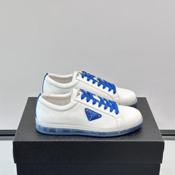 repliche,replica,perfette,siti di,affidabili,migliori siti,dove comprare,1:1,scarpe da ginnastica Contatore / Le nuove scarpe sportive casual in pelle con suola in gomma trasparente di Prada (9ZISZ)