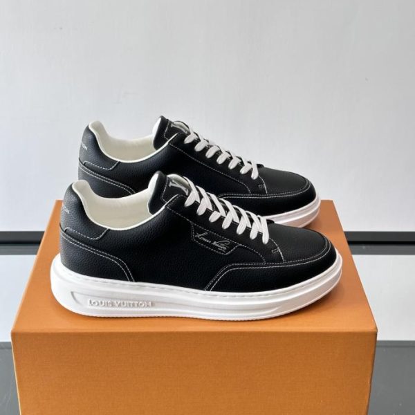 Contatore / Sneakers casual LV con logo LV e strisce monogramma classiche sul lato (E8R2F)