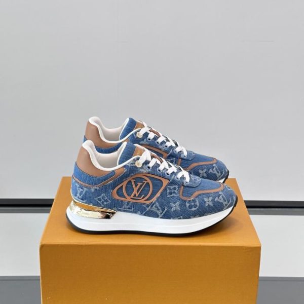 repliche,replica,perfette,siti di,affidabili,migliori siti,dove comprare,1:1,scarpe da ginnastica Contatore / Sneakers con zeppa Louis Vuitton Run Away Classic (5EASM)
