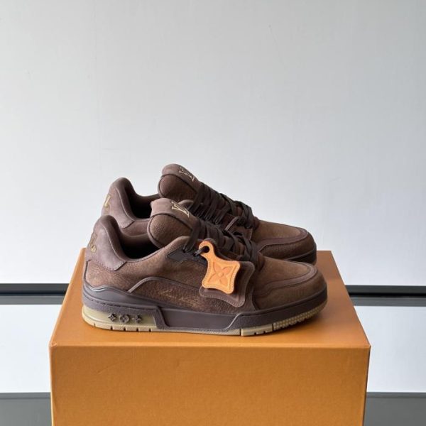 repliche,replica,perfette,siti di,affidabili,migliori siti,dove comprare,1:1,scarpe da ginnastica Contatore / Nuova colorazione delle sneakers LV Trainer per coppie (CO5LV)