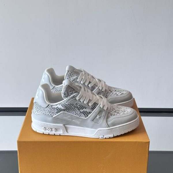 repliche,replica,perfette,siti di,affidabili,migliori siti,dove comprare,1:1,scarpe da ginnastica Contatore / Nuova colorazione delle sneakers LV Trainer per coppie (F4D1K)