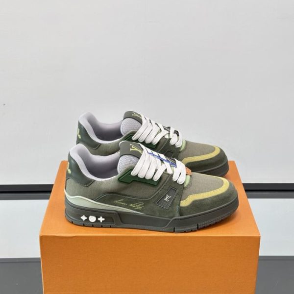 repliche,replica,perfette,siti di,affidabili,migliori siti,dove comprare,1:1,scarpe da ginnastica Contatore / Nuova colorazione delle sneakers LV Trainer per coppie (taglia 47JHB)