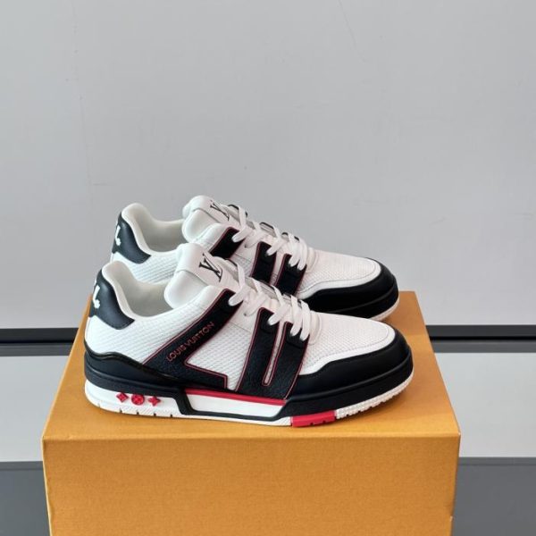 repliche,replica,perfette,siti di,affidabili,migliori siti,dove comprare,1:1,scarpe da ginnastica Contatore / Nuova colorazione delle sneakers LV Trainer per coppie (CQF6N)