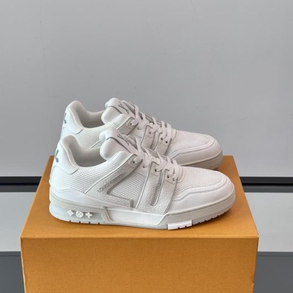 repliche,replica,perfette,siti di,affidabili,migliori siti,dove comprare,1:1,scarpe da ginnastica Contatore / Nuova colorazione delle sneakers LV Trainer per coppie (G2Y5S)