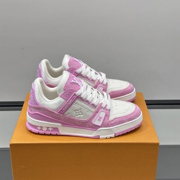 repliche,replica,perfette,siti di,affidabili,migliori siti,dove comprare,1:1,scarpe da ginnastica Contatore / Nuova colorazione delle sneakers LV Trainer per coppie (IDVNE)