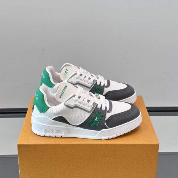repliche,replica,perfette,siti di,affidabili,migliori siti,dove comprare,1:1,scarpe da ginnastica Contatore / Nuova colorazione delle sneakers LV Trainer per coppie (R4I73)